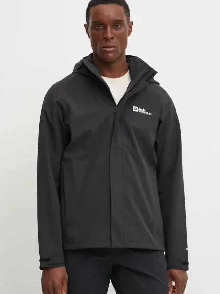 Nepromokavá bunda Jack Wolfskin Trailtime 2L černá