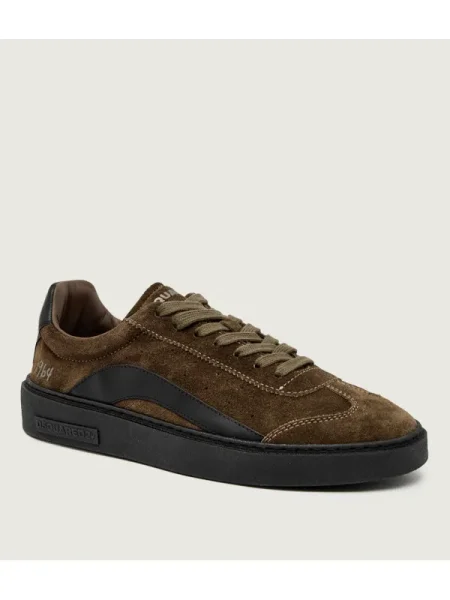 Sneakers Rider | piele întoarsă kaki