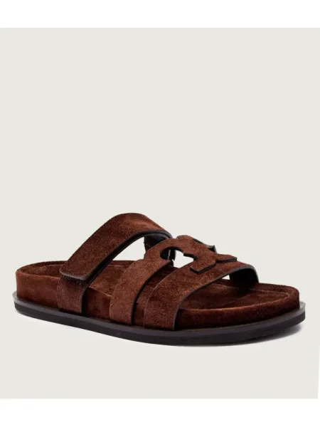 TORY BURCH De piele șlapi INES maro