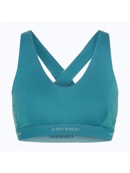 Термоактивен сутиен Icebreaker Merino Cool-Lite Sprite Racerback topaz синьо