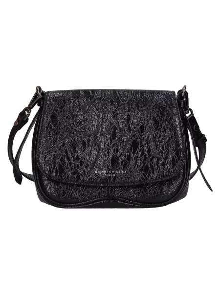 Torebka skórzana Gianni Chiarini czarna