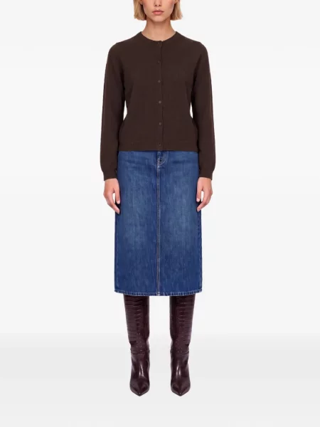 Cardigan Gotha tricotate maro