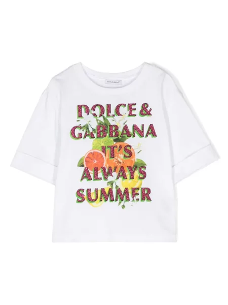 Koszulka dziecięca Dolce And Gabbana biała