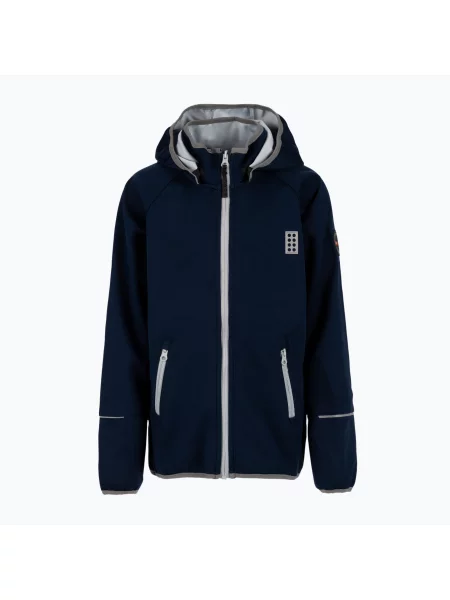 Kurtka softshell dziecięca LEGO Lwsefrit dark navy granatowa