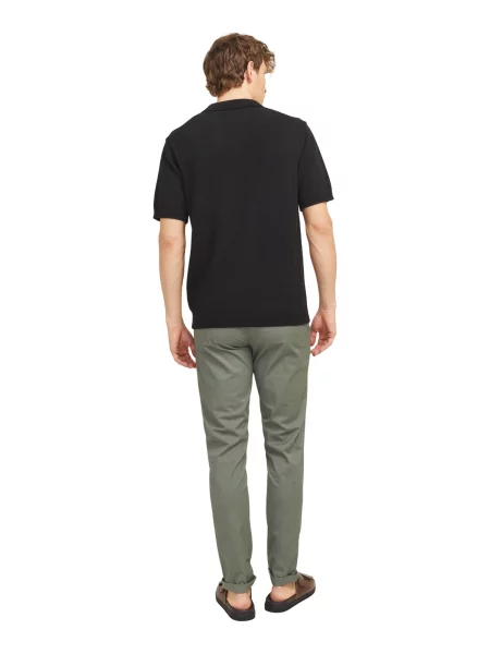 JACK & JONES Chino nohavice MARCO SUNNY' sivá