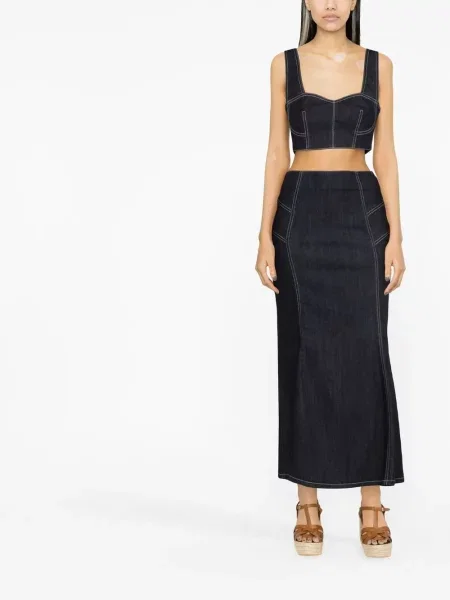 Top Alberta Ferretti plava