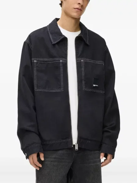 Geacă de blugi Karl Lagerfeld Jeans negru