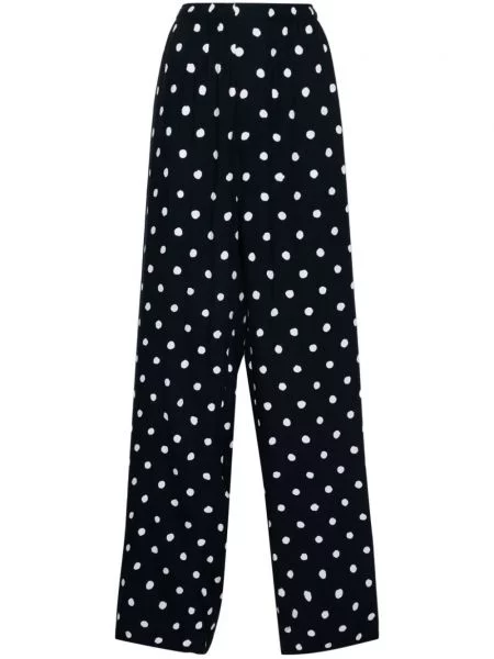 Pantaloni Balenciaga cu buline albastru