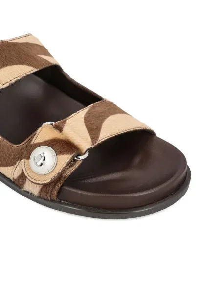 Sandale Jimmy Choo cu imagine cu model zebră maro