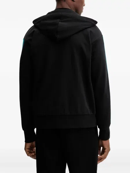 Pantaloni Adidas cu dungi alergare negru