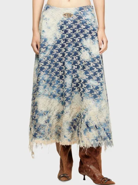 Джинсова спідниця Diesel блакитна