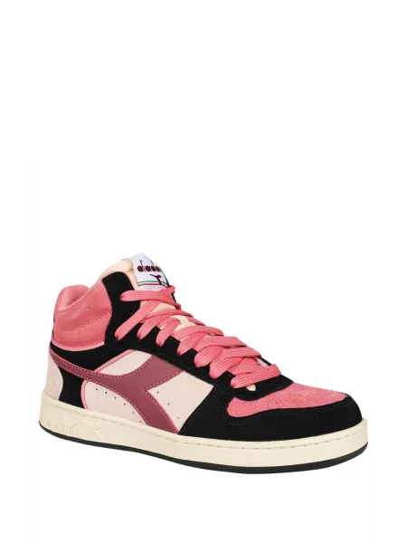 Sneakerși Diadora din piele de căprioară roz