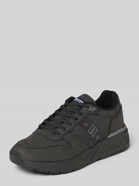 Sneakersy ze sznurowanym zapięciem model Blauer czarne