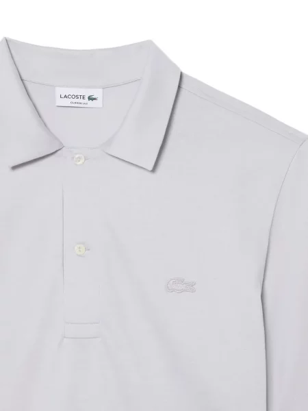Polo Lacoste scurt gri