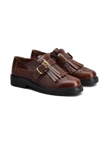 Mokasyny Tod's skórzane brązowe