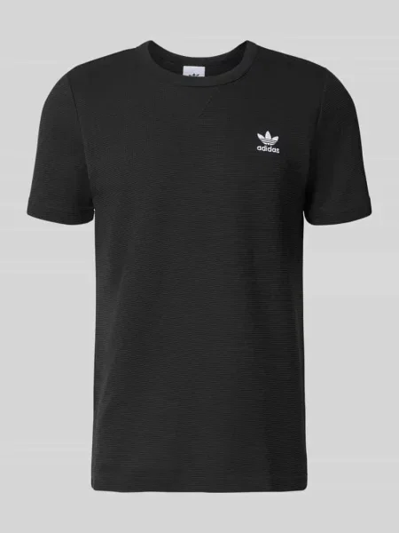 T-shirt o kroju regular fit z dodatkiem bawełny Adidas Originals czarna