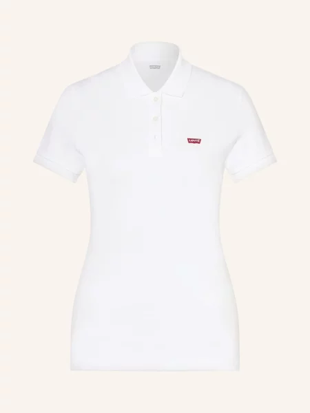 Levi's® Koszulka Polo Z Piki weiss białe