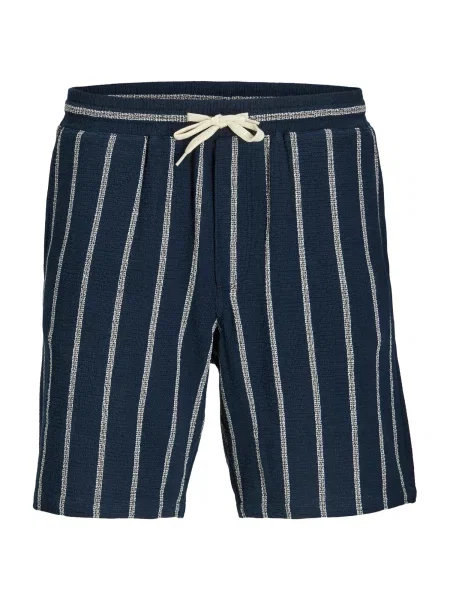 Jack & Jones Plus Hlače JPSTJAIDEN nočno modra bela