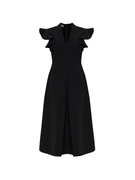 Rochie Moschino cu decolteu în V cu volane negru