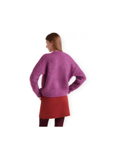 Pulover Compania Fantastica tricotate violet