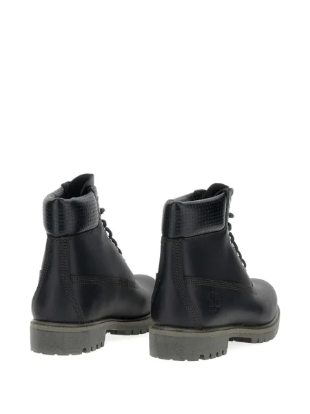 Botine Timberland cu șireturi din dantelă negru