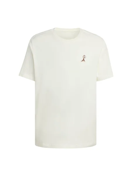 ADIDAS SPORTSWEAR Tricou funcțional albastru pastel / maro închis / galben deschis alb