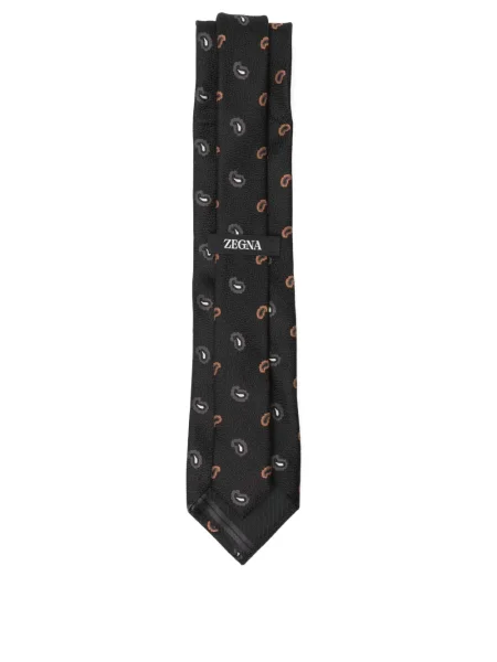Cravată Zegna de mătase negru