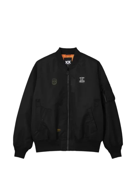 Geacă bomber Fingercroxx cu imagine negru