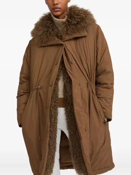 Geacă parka Yves Salomon maro