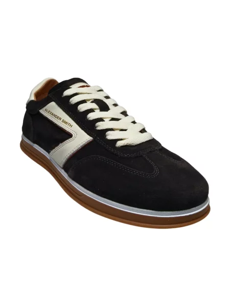 Sneakersy Alexander Smith zamszowe brązowe