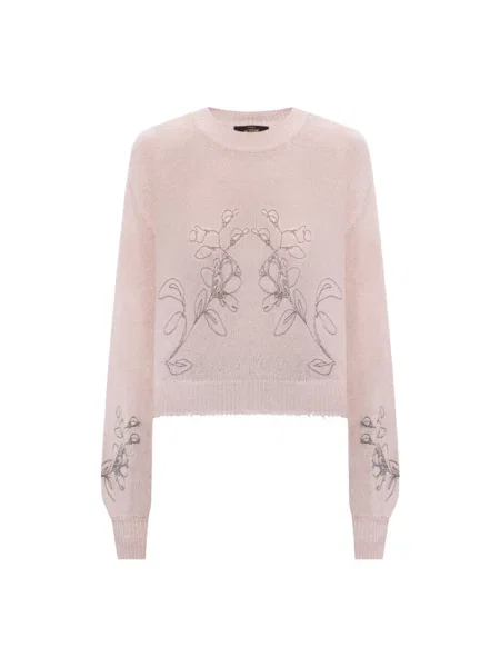 Sweter Twinset różowy