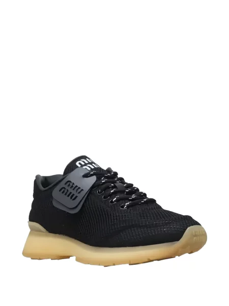 Sneakerși Miu Miu cu autograf negru