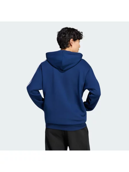 Mikina s kapucí a po celé délce Essentials French Terry bílá