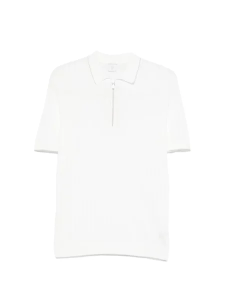 Tricou polo Eleventy alb