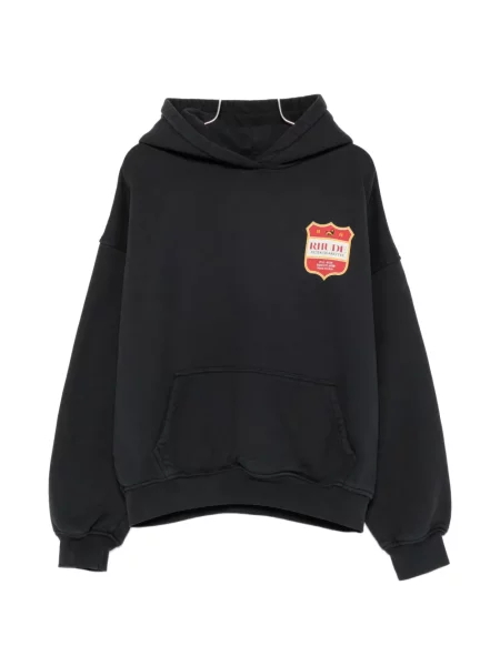 Hanorac cu glugă Rhude cu imagine negru