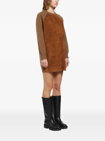 Scurt rochie Max Mara de lână maro