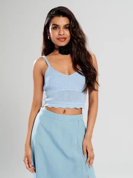 Блузка блакитний