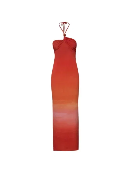Rochie maxi Baobab cu legături roșu