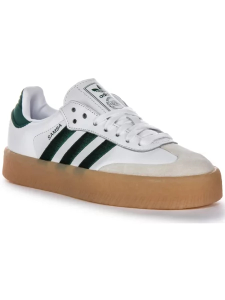 Sneakersy Adidas Originals skórzane retro białe