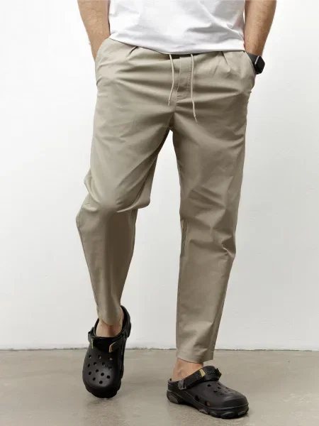 HARVEST Tim Чіноси Бавовна/еластан бежевий