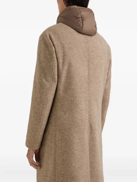 Palton Canali cu glugă