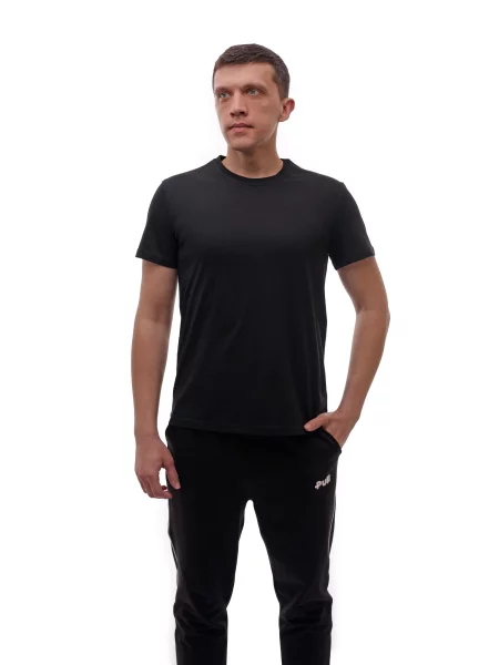 Футболка STREAM віскоза/поліестер чорний
