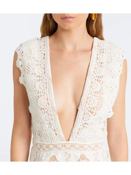 Rochie midi Johanna Ortiz cu broderie alb
