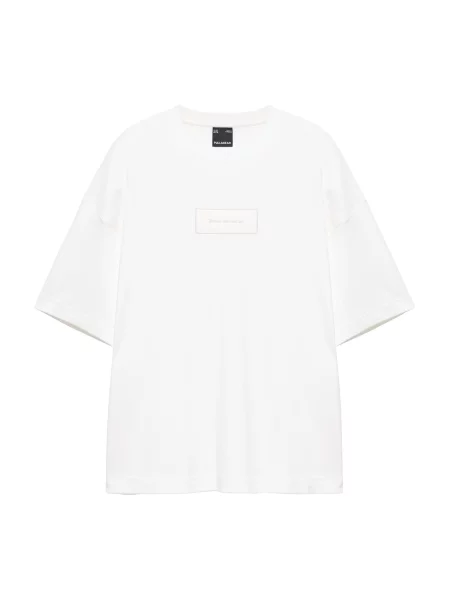 Pull&Bear Tricou grej / negru alb