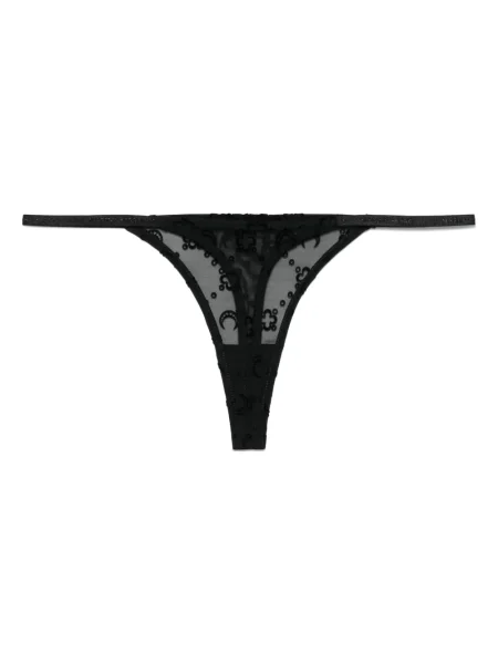 Chiloți tanga Marine Serre plasă negru