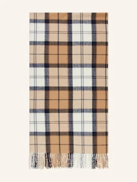 Barbour Szal Hailes beige brązowa