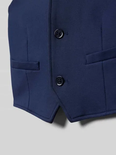Kamizelka z mieszanki krój regular fit S.oliver Red Label granatowa