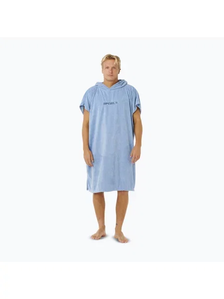Poncho pentru bărbați Rip Curl Brand Hooded faded denim