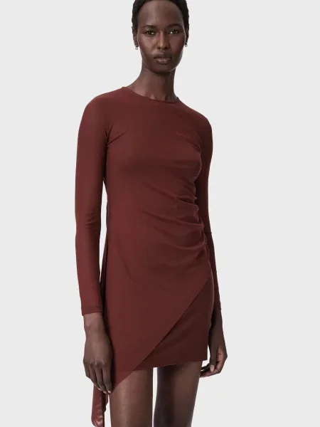Платье Allsaints коричневое