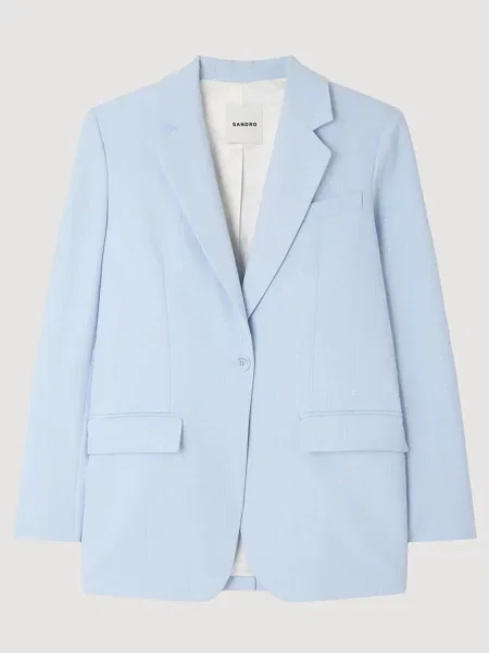 Смугастий піджак Sandro синій